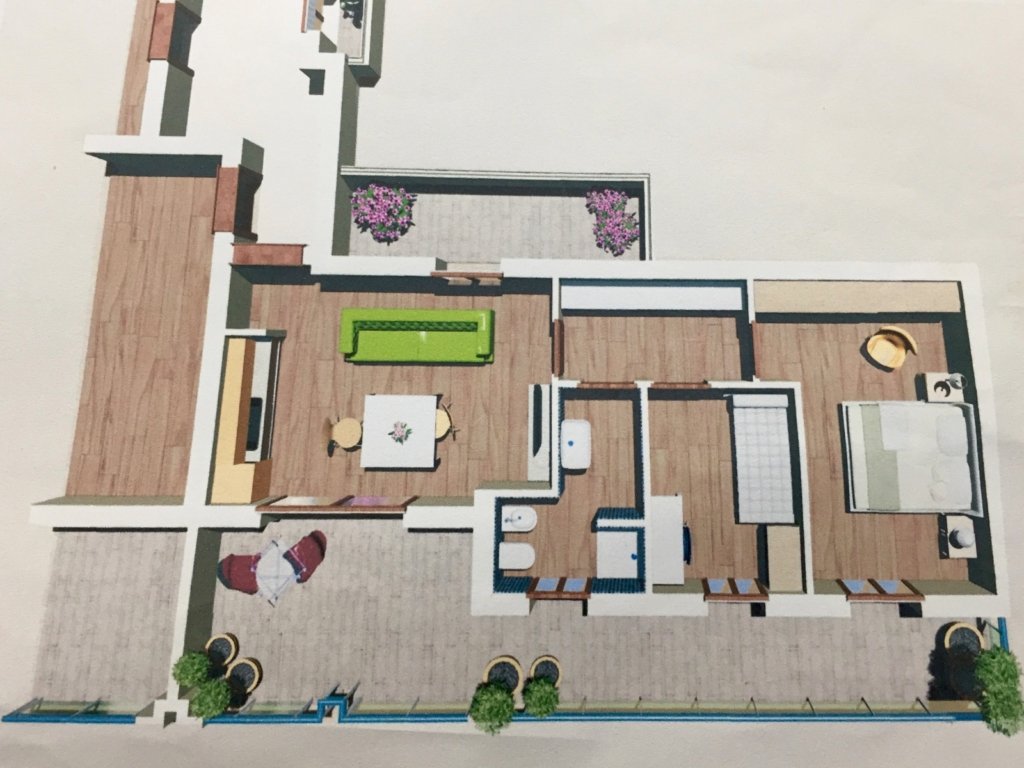 Render 2° trilocale 3° e 4°